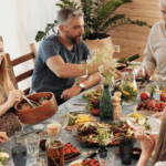 Family having a holiday dinner