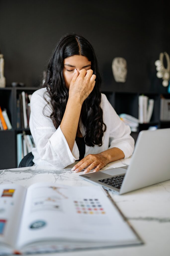 stressed woman